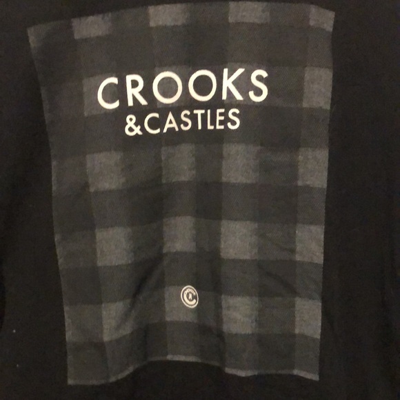 2xl crooks &castles black long sleeve - Picture 2 of 5